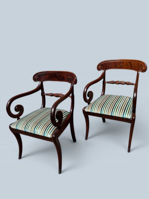 Pair of Regency armchairs