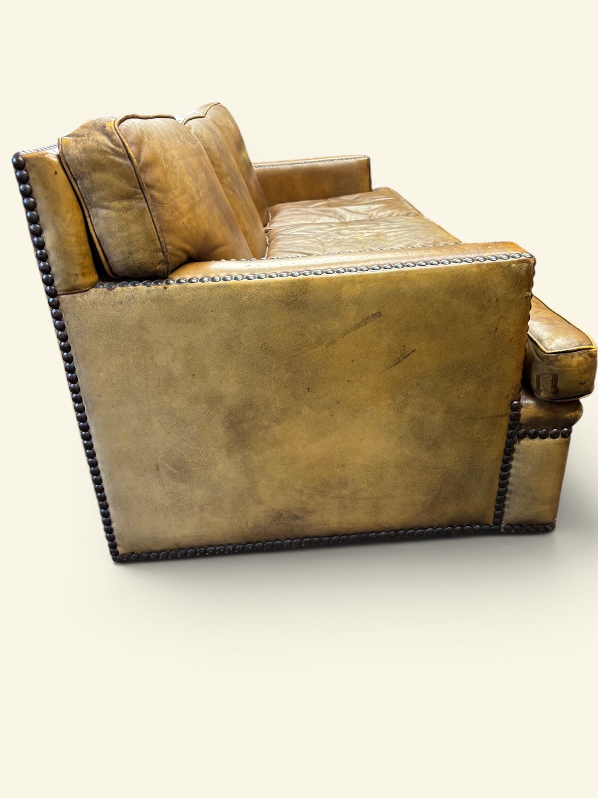 Pair of 1980's leather sofas