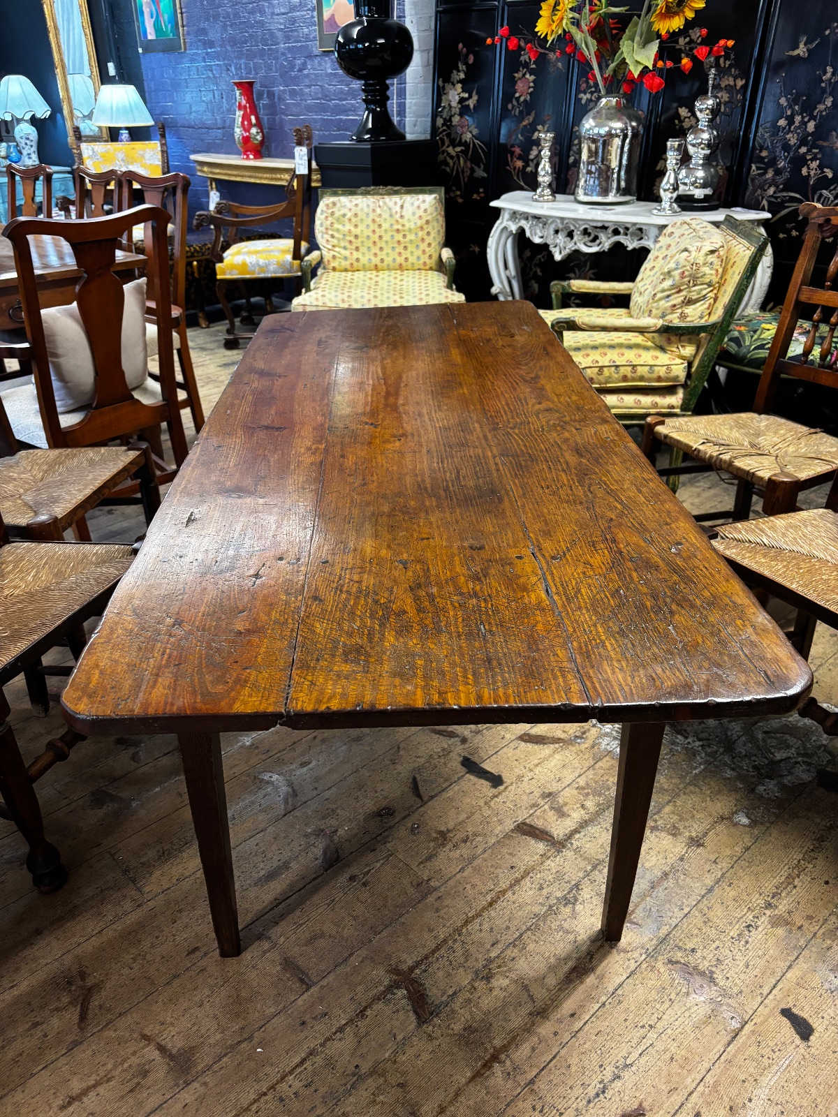 Late 19th Century Fruitwood Farmhouse Table
