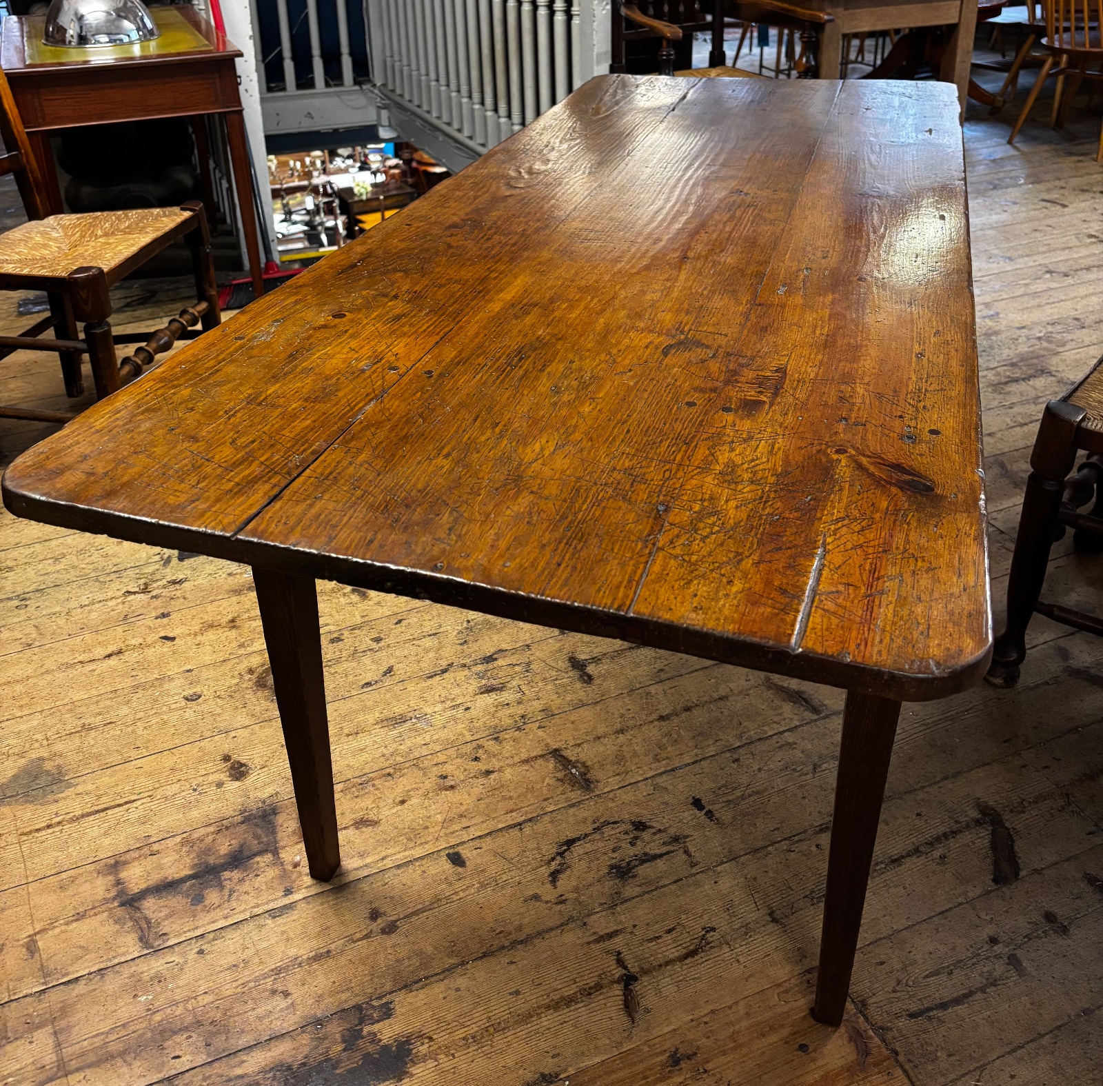 Late 19th Century Fruitwood Farmhouse Table