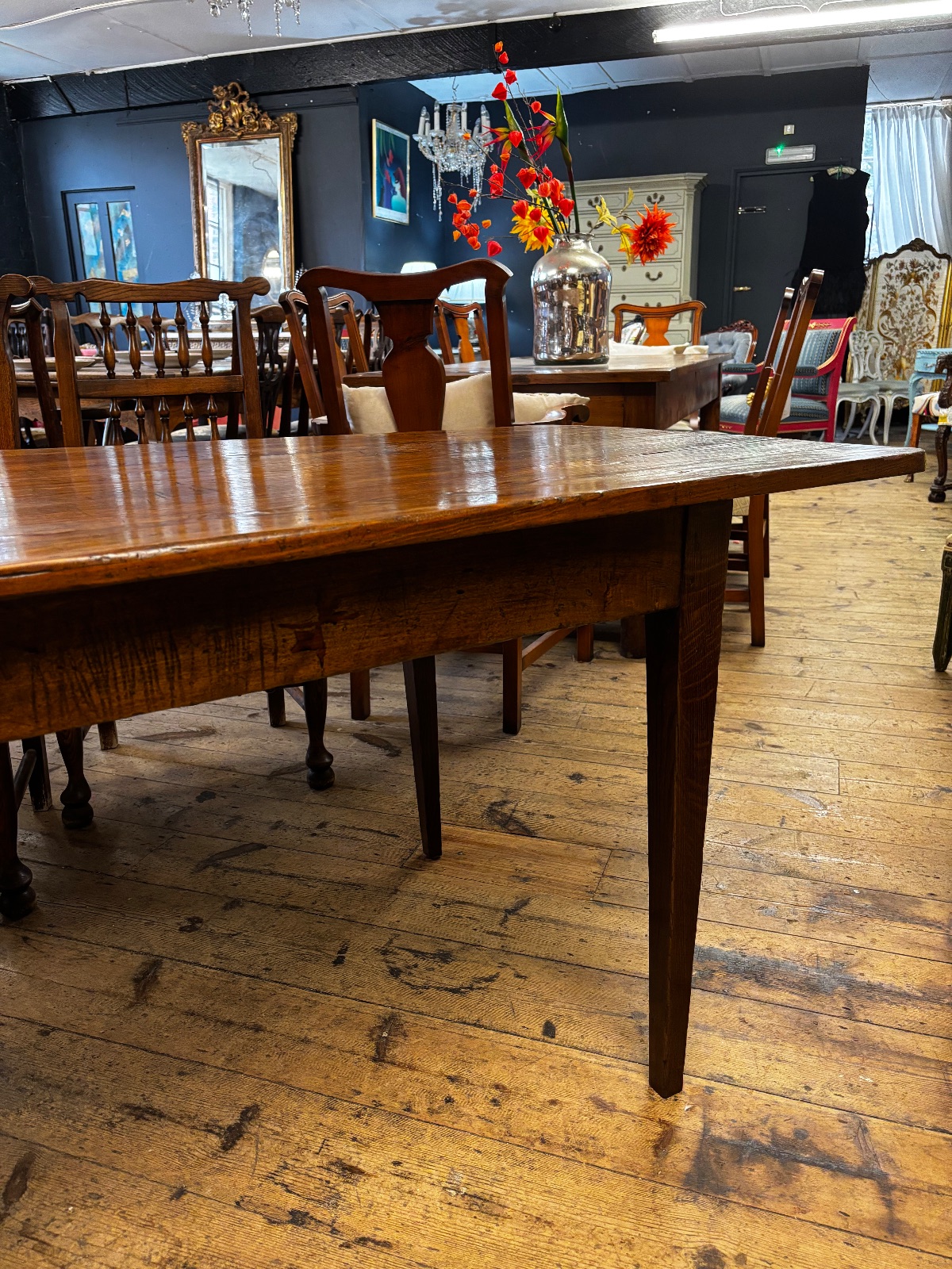 Late 19th Century Fruitwood Farmhouse Table